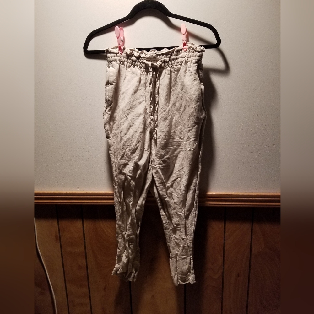 🍁🌺🐳H&M linen blend joggers